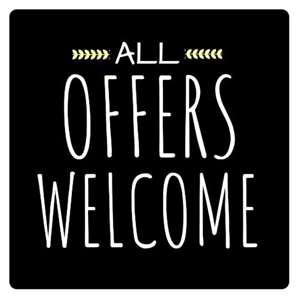 All offers welcome! Bundles all receive discounts!